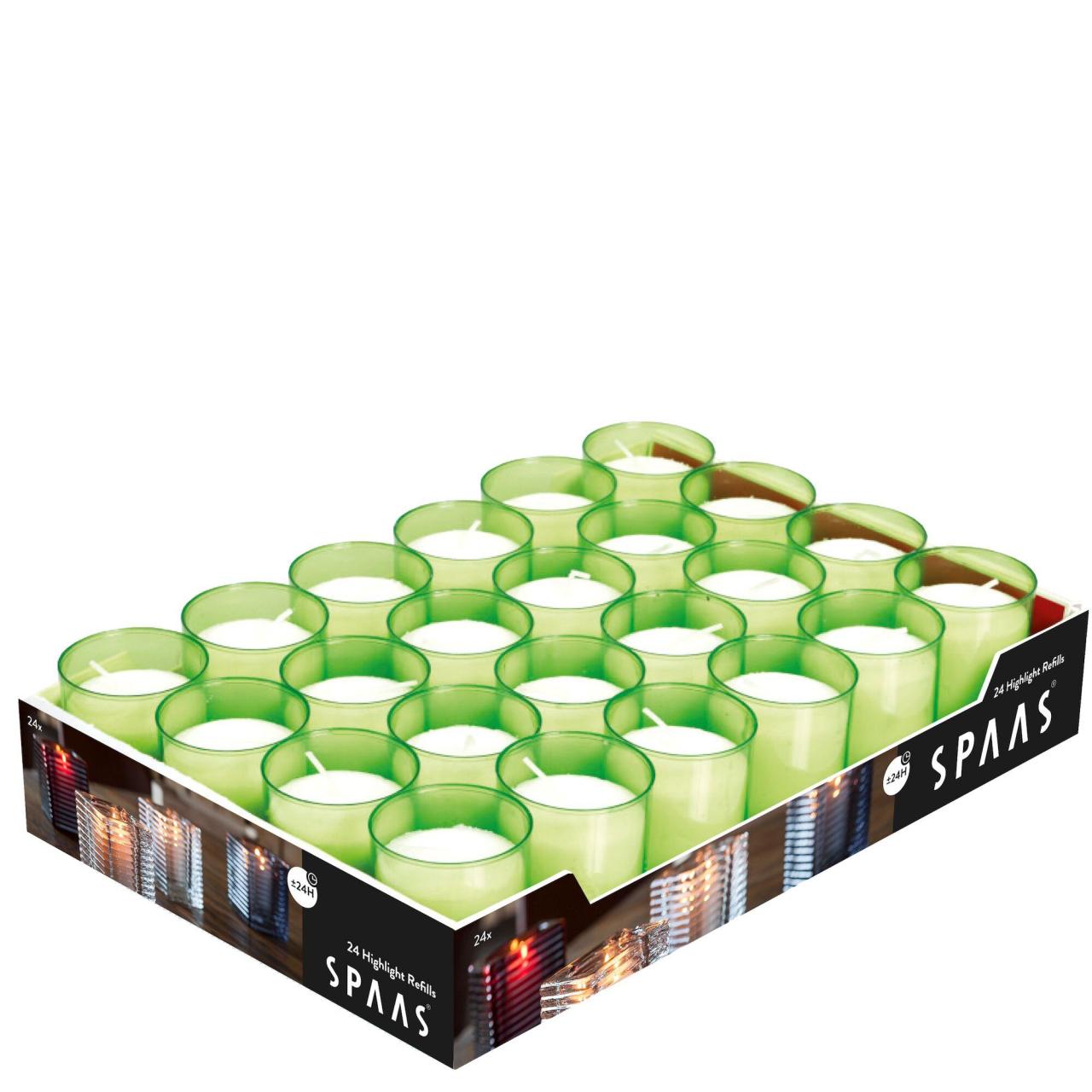 Een 24 x Refill licht groen 24 uur Spaas koop je bij ShopXPress